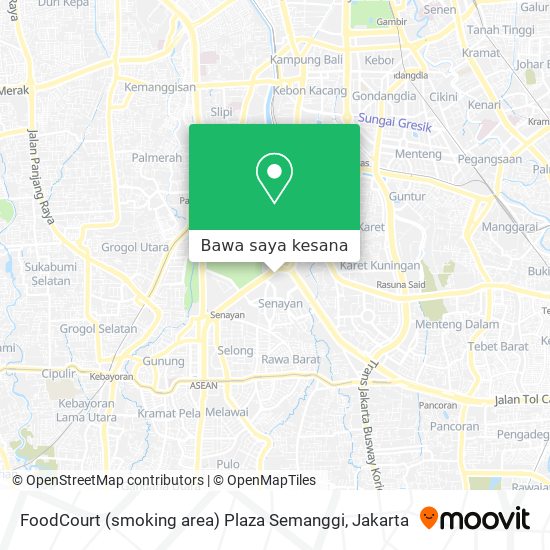 Peta FoodCourt (smoking area) Plaza Semanggi