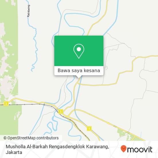 Peta Musholla Al-Barkah Rengasdengklok Karawang