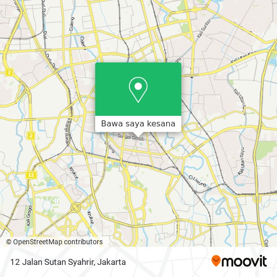 Peta 12 Jalan Sutan Syahrir