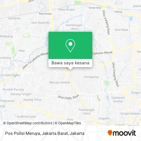 Peta Pos Polisi Meruya, Jakarta Barat