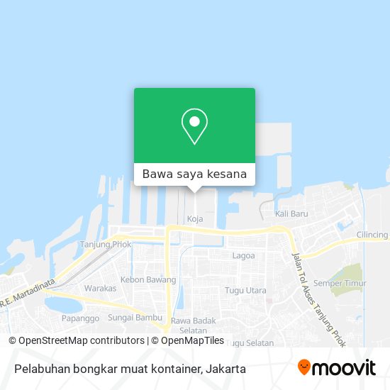 Peta Pelabuhan bongkar muat kontainer