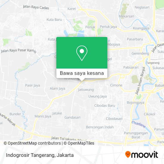 Peta Indogrosir Tangerang