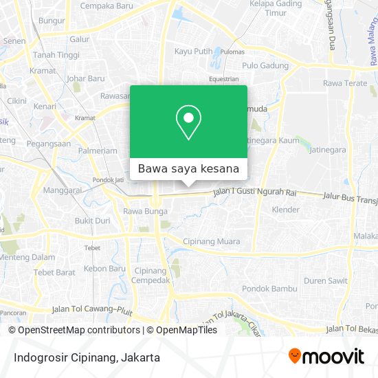 Peta Indogrosir Cipinang