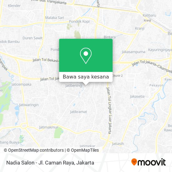 Peta Nadia Salon - Jl. Caman Raya