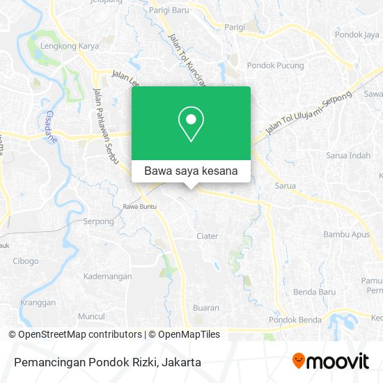 Peta Pemancingan Pondok Rizki