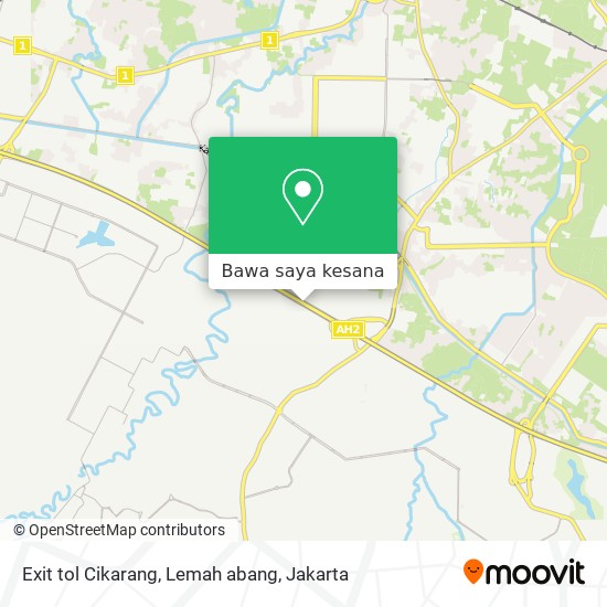 Peta Exit tol Cikarang, Lemah abang