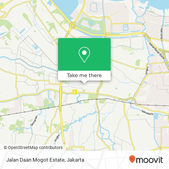 Peta Jalan Daan Mogot Estate