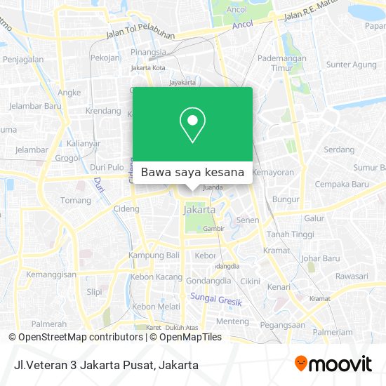 Peta Jl.Veteran 3 Jakarta Pusat