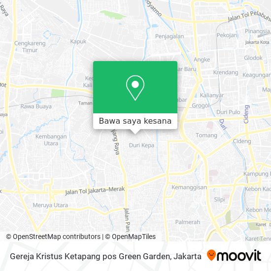 Peta Gereja Kristus Ketapang pos Green Garden