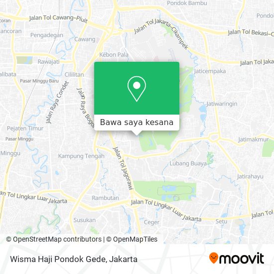 Peta Wisma Haji Pondok Gede
