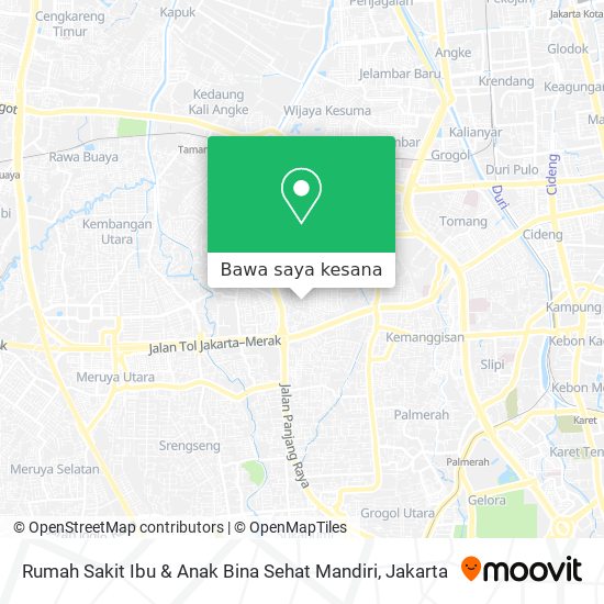 Peta Rumah Sakit Ibu & Anak Bina Sehat Mandiri