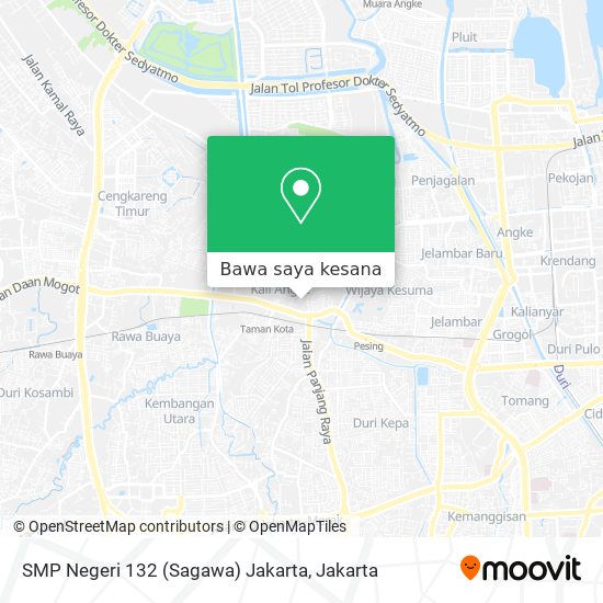 Peta SMP Negeri 132 (Sagawa) Jakarta