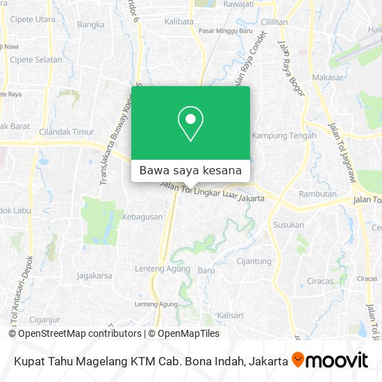 Peta Kupat Tahu Magelang KTM Cab. Bona Indah