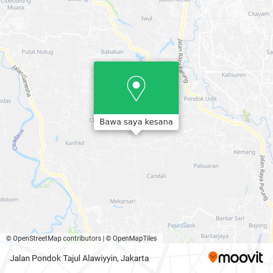 Peta Jalan Pondok Tajul Alawiyyin