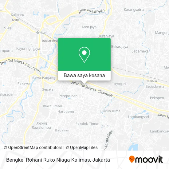 Peta Bengkel Rohani Ruko Niaga Kalimas
