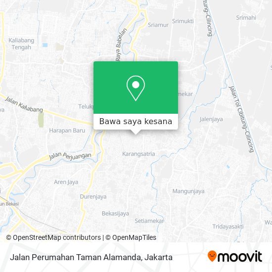 Peta Jalan Perumahan Taman Alamanda