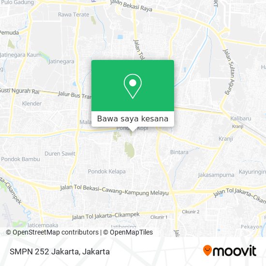 Peta SMPN 252 Jakarta