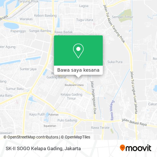 Peta SK-II SOGO Kelapa Gading