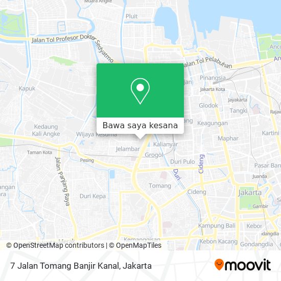 Peta 7 Jalan Tomang Banjir Kanal