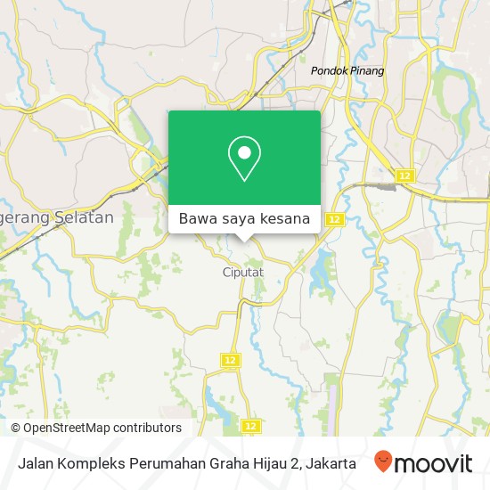 Peta Jalan Kompleks Perumahan Graha Hijau 2