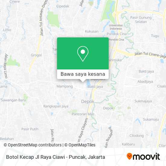 Peta Botol Kecap Jl Raya Ciawi - Puncak