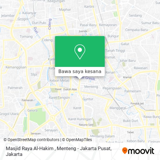 Peta Masjid Raya Al-Hakim , Menteng - Jakarta Pusat