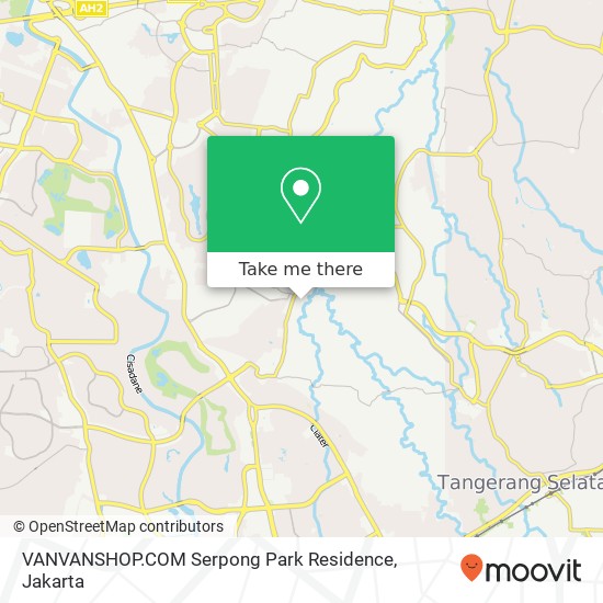 Peta VANVANSHOP.COM Serpong Park Residence