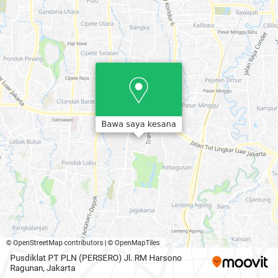 Peta Pusdiklat PT PLN (PERSERO)
Jl. RM Harsono
Ragunan