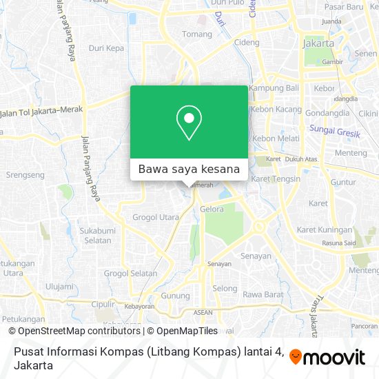 Peta Pusat Informasi Kompas (Litbang Kompas) lantai 4