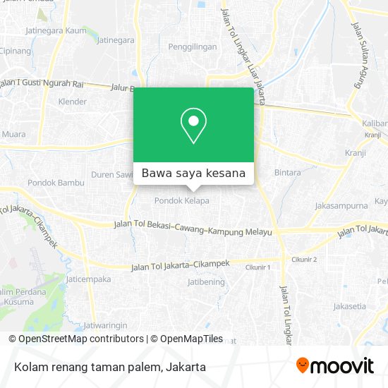 Peta Kolam renang taman palem