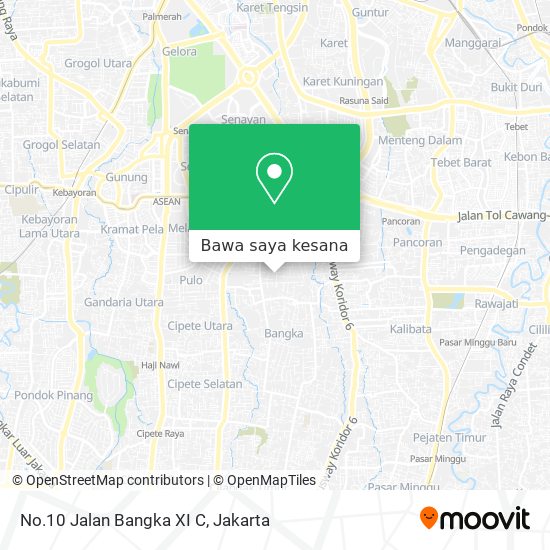 Peta No.10 Jalan Bangka XI C