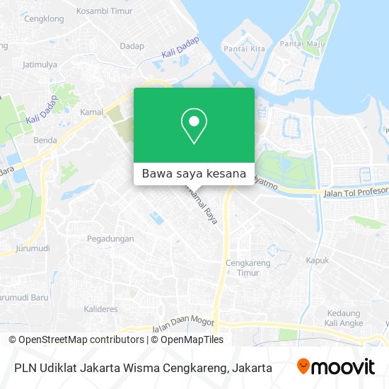 Peta PLN Udiklat Jakarta Wisma Cengkareng