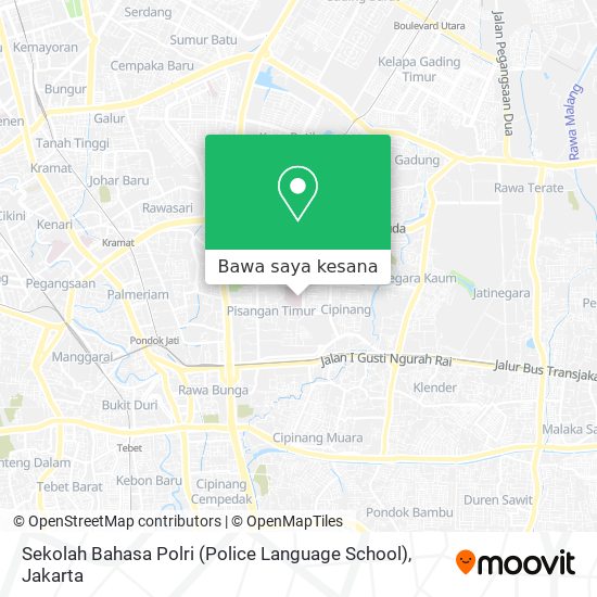 Peta Sekolah Bahasa Polri (Police Language School)