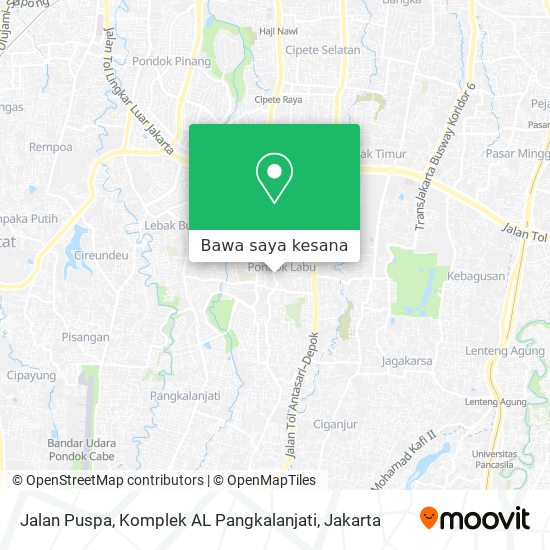 Peta Jalan Puspa, Komplek AL Pangkalanjati