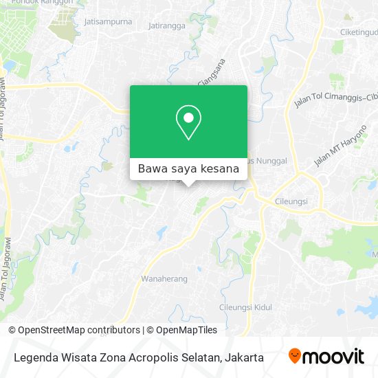 Peta Legenda Wisata Zona Acropolis Selatan