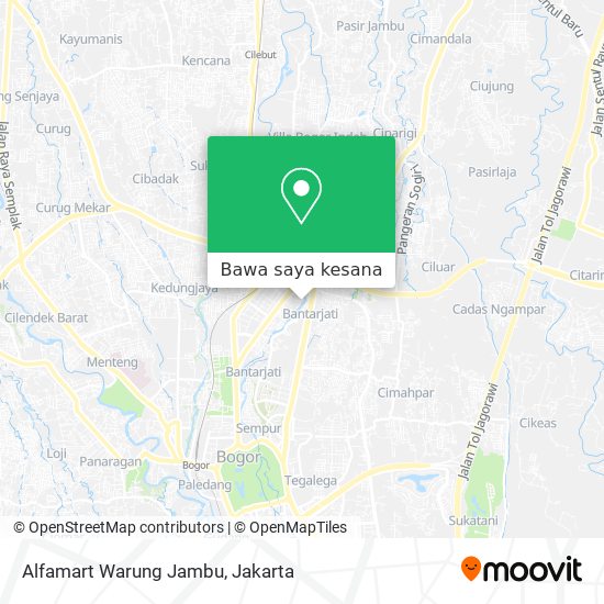 Peta Alfamart Warung Jambu