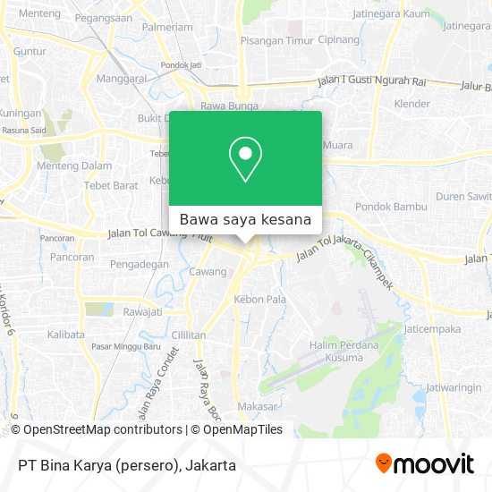 Peta PT Bina Karya (persero)