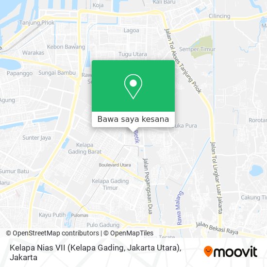Peta Kelapa Nias VII (Kelapa Gading, Jakarta Utara)