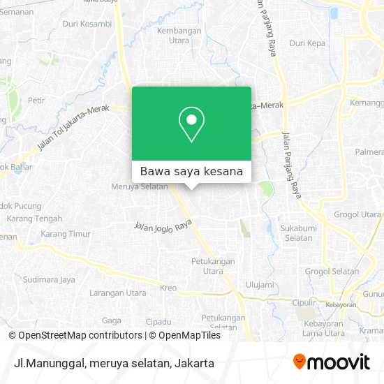 Peta Jl.Manunggal, meruya selatan