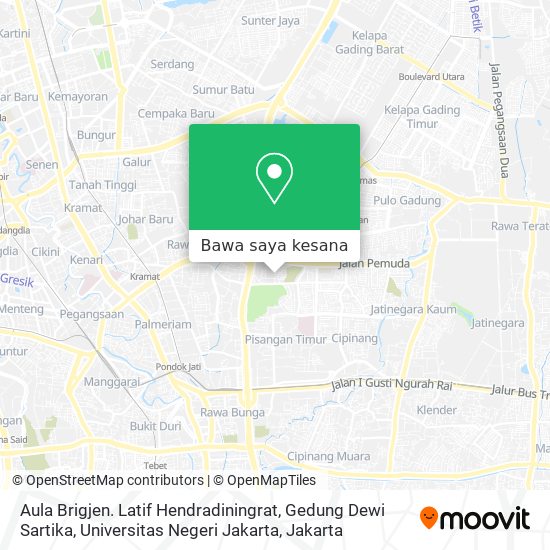 Peta Aula Brigjen. Latif Hendradiningrat, Gedung Dewi Sartika, Universitas Negeri Jakarta