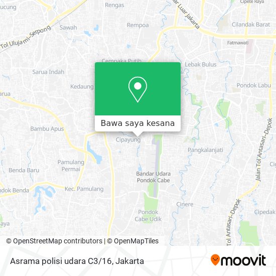 Peta Asrama polisi udara C3/16