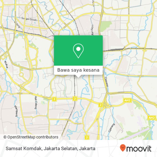 Peta Samsat Komdak, Jakarta Selatan
