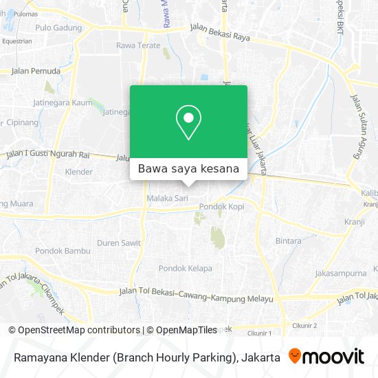Peta Ramayana Klender (Branch Hourly Parking)