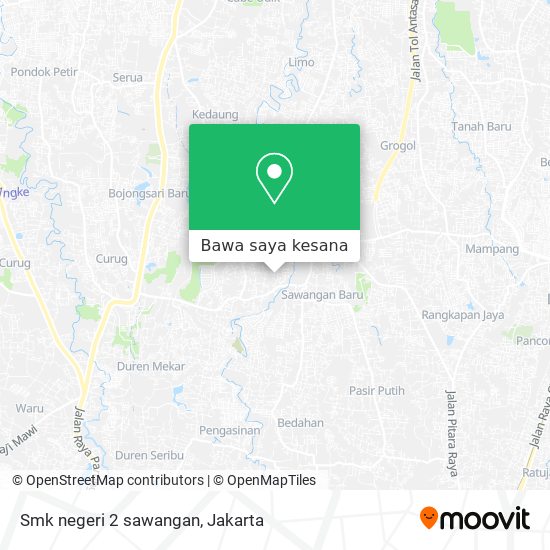Peta Smk negeri 2 sawangan