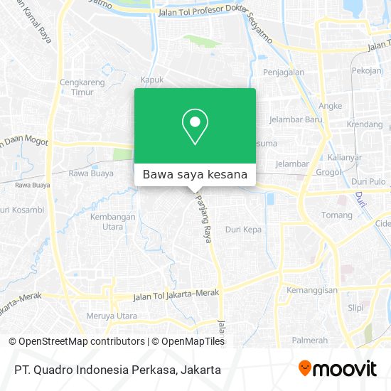 Peta PT. Quadro Indonesia Perkasa
