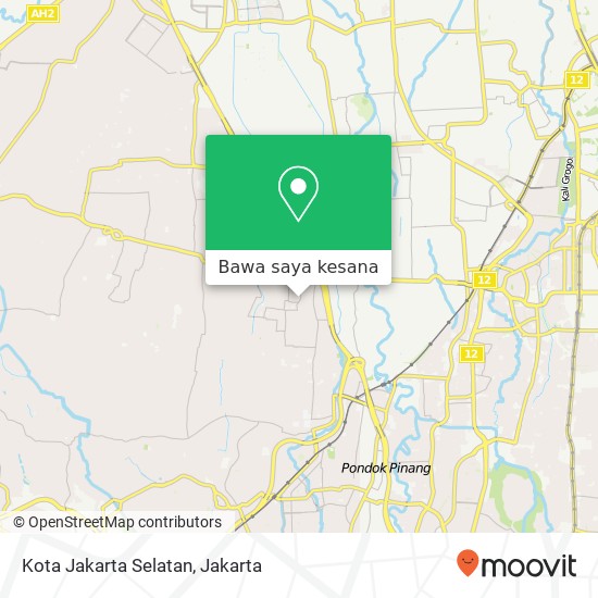 Peta Kota Jakarta Selatan