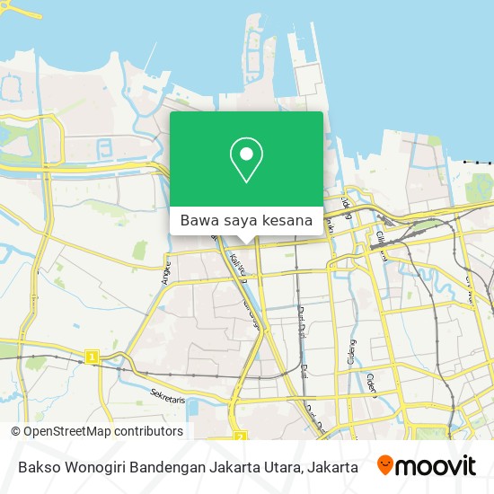 Peta Bakso Wonogiri Bandengan Jakarta Utara