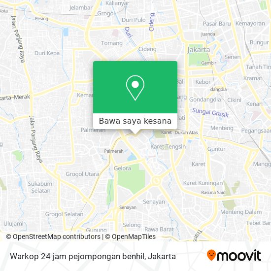 Peta Warkop 24 jam pejompongan benhil