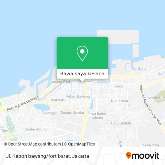 Peta Jl. Kebon bawang/fort barat