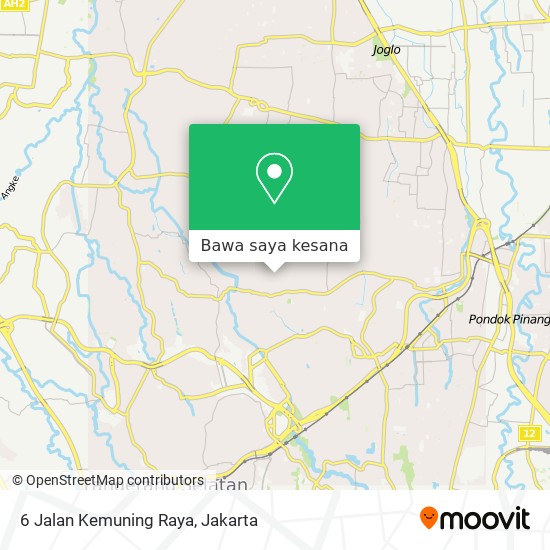 Peta 6 Jalan Kemuning Raya